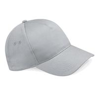 Beechfield CB15 Ultimate 5 Panel Cap - Light Grey - One Size - thumbnail
