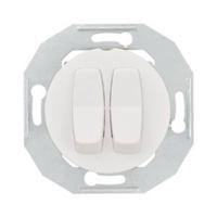 ELSO serieschakelaar WDE011016 met centrale plaat wit Renova Wit 1 stuk(s) - thumbnail