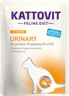 KATTOVIT Urinary kip, dieetvoer voor katten, 85 g, natvoer voor katten ter voorkoming van struvitstenen