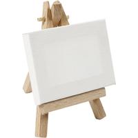 Creativ Company Gespannen canvas, afm 8x6x1 cm, wit, 1 stuk - thumbnail
