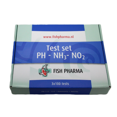 Fish Pharma Pond Water Quality Test Kit - PH, NH3/NO2, Nitrite - 300 Tests