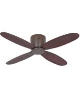CasaFan ECO PLANO II 132 BZ-NB WiFi Flügel Nussbaum Plafondventilator 28 W (Ø x h) 132 cm x 160 mm Brons Met afstandsbediening, Timer, Met wintermodus, - thumbnail