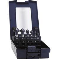 Exact 51157 Kegelverzinkboorset 6-delig 6.3 mm, 8.3 mm, 10.4 mm, 12.4 mm, 16.5 mm, 20.5 mm HSS TiAIN Cilinderschacht 1 set(s) - thumbnail