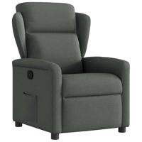Fauteuil verstelbaar stof donkergrijs - thumbnail