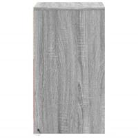 Nachtkastje met LED-verlichting bewerkt hout grijs sonoma - thumbnail