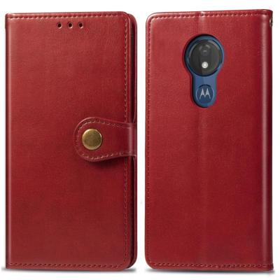 Retro effen kleur lederen gesp mobiele telefoon bescherming lederen draagtas met Lanyard & fotolijstjes & kaartsleuf & portemonnee & beugel functie vo