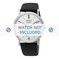 Seiko horlogeband SRK035P1 / 6G28 00X0 / SRK037P1 Leder Zwart 21mm - thumbnail