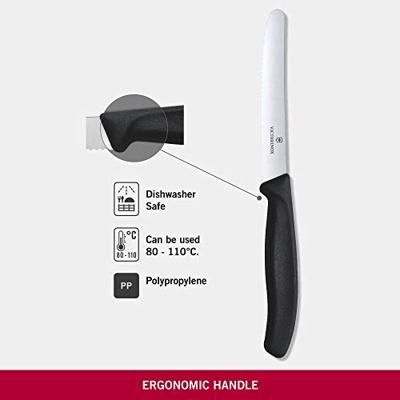 Victorinox Tomatenmes gekarteld zwart - thumbnail