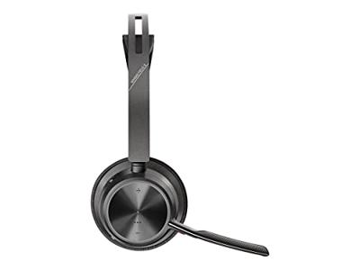 HP Poly Voyager Focus 2 USB-C Headset On Ear headset Computer Bluetooth Stereo Zwart Noise Cancelling Volumeregeling, Microfoon uitschakelbaar (mute)