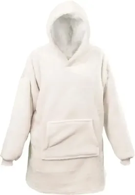 Unique Living hoodie oversized 87cm dove white