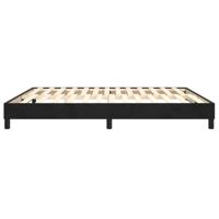 Bedframe zonder matras 160x200 cm fluweel zwart - thumbnail
