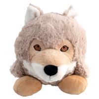 WOLTERS Hondenknuffel Woody Wolf, bruin, Maat: 23 cm - thumbnail
