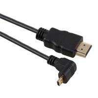 30cm 4K HDMI Male naar Micro HDMI positief schuin mannelijke vergulde adapterkabel - thumbnail