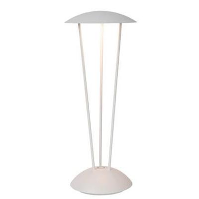 Lucide RENEE - Oplaadbare Tafellamp Binnen/Buiten - Accu/Batterij - Ø 12,3 cm - LED Dim to warm - 1x2,2W 2700K/3000K - IP54 - Met draadloos oplaadstation - Wit Lucide RENEE - Oplaadbare Tafellamp Binnen/Buiten - Accu/Batterij - Ø 12,3 cm - LED Dim to warm - 1x2,2W 2700K/3000K - IP54 - Met draadloos oplaadstation - Wit