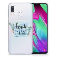 Samsung Galaxy A40 Telefoonhoesje met Naam Boho Beach - thumbnail
