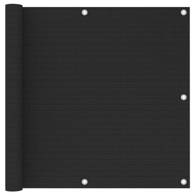 VidaXL Balkonscherm 90x600 cm hdpe zwart
