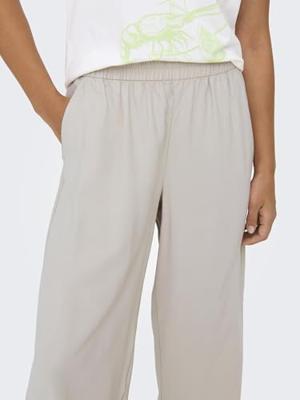 Only Onlaris Life Hw Pull-up Pant Wvn Noos Broek 4726195 Pumice Stone