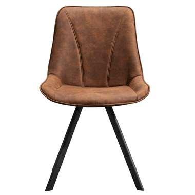 Eetkamerstoel Bas - stof Cowboy - cognac - Leen Bakker