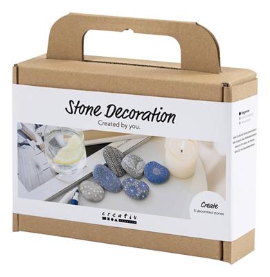 Creativ Company Mini hobbyset steendecoratie, blauw, 1 doos