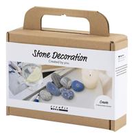 Creativ Company Mini hobbyset steendecoratie, blauw, 1 doos - thumbnail
