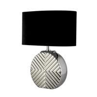 Searchlight TafellampRegen chroom met zwart - EU60804CC - thumbnail