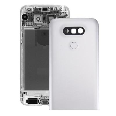 Metalen achterkant met back cameralens & vingerafdruk knop voor LG G5(Silver)