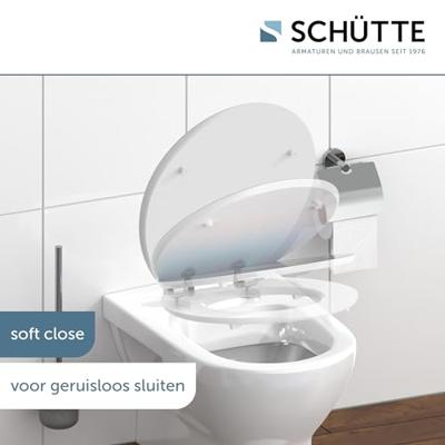 Schutte MDF High Gloss WC-bril POLAR LIGHTS met soft-close
 80548