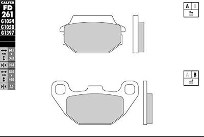 GALFER remblokken "fd261" brake pad fd261 g1050 organic scooter