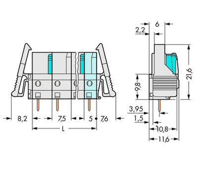 WAGO 722-734/039-000 Female behuizing (board) 722 Totaal aantal polen: 4 Rastermaat: 7.50 mm Inhoud: 50 stuk(s) WAGO 722-734/039-000 Female behuizing (board) 722 Totaal aantal polen: 4 Rastermaat: 7.50 mm Inhoud: 50 stuk(s)