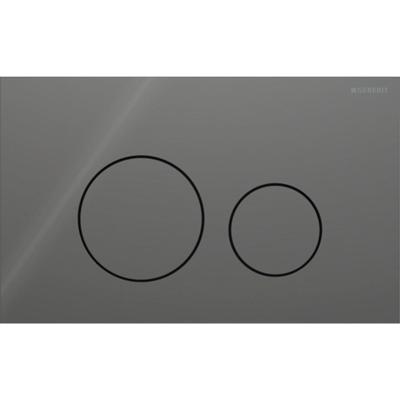 Geberit Drukplaat Sigma 40, 2-toets Round Glas Lava