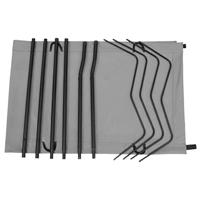 Campingbedden 2 st 180x60x19 cm oxford stof en staal grijs - thumbnail