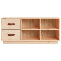 Schoenenbank 100x34x45 cm massief grenenhout - thumbnail
