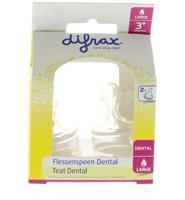 Difrax Flesspeen Dental Large (2st) - thumbnail