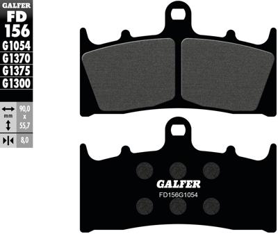 GALFER remblokken "fd156" brake pad fd156 g1054 organic