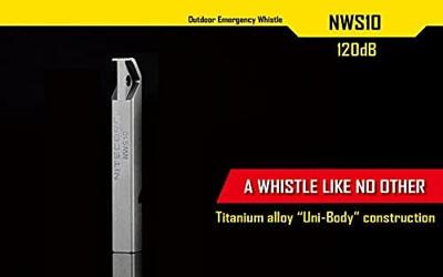 NiteCore Signaalfluit Titaan 120 dB NWS10