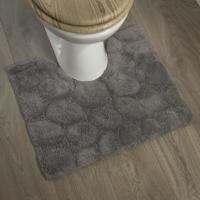Toiletmat Sealskin Pebbles Katoen 60x50 cm Grijs - thumbnail