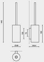 Zack Linea Toiletborstel wand - thumbnail