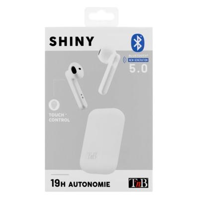 Tnb T'nB Shiny Bluetooth-hoofdtelefoon, draadloos, wit