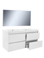 Badkamermeubel Wiesbaden Vision 120x46 Wit (4 laden) - thumbnail