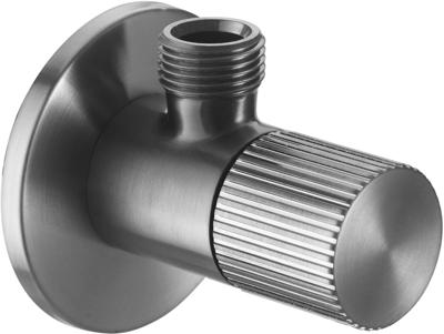 Ben Engraved Line hoekstopkraan incl. aansluitslang 1/2 x 3/8 inch gunmetal Ben Engraved Line hoekstopkraan incl. aansluitslang 1/2 x 3/8 inch gunmetal