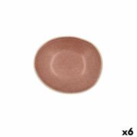 Kom Bidasoa Gio 15 x 12,5 x 4 cm Keramisch Bruin (6 Stuks) - thumbnail
