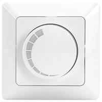 LED Dimmer - Aigi - Inbouw - Enkel Knop - 3-60W - Incl. Afdekraam - Wit - thumbnail