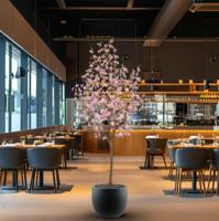 Bloesem Kunstboom 260cm roze - thumbnail