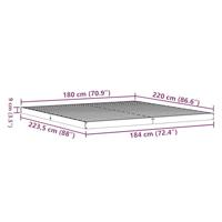 Bedframe Wit 180 x 220 cm Massief grenenhout - thumbnail