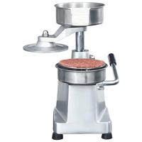 Hamburgerpersmachine met 500 scheidingsbladen 10 cm aluminium - thumbnail