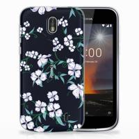 Nokia 1 Uniek | TPU Case | Blossom White - thumbnail