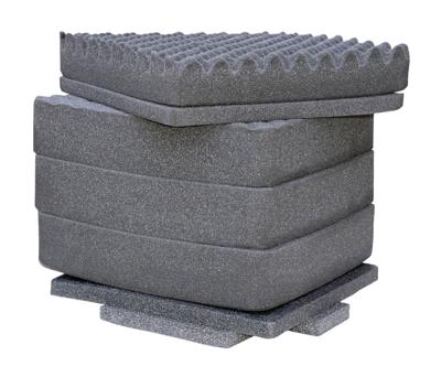 Peli 0341 Vervangende Schuimset, Origineel Accessoire Voor Peli-Beschermingskoffer, Compatibel Met Peli 0340 Cube Case, Kleur: Zwart