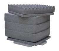 Peli 0341 Vervangende Schuimset, Origineel Accessoire Voor Peli-Beschermingskoffer, Compatibel Met Peli 0340 Cube Case, Kleur: Zwart - thumbnail