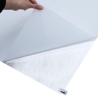 VidaXL Raamfolie statisch mat transparant wit 90x1000 cm pvc