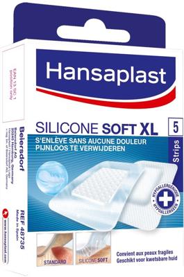 Hansaplast Hansaplast Silicone Soft Pleisters Xl (5st)